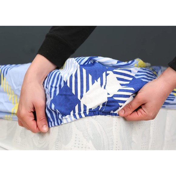 New Flannel Collection-100% Cotton Bed Sheet Set, 2 Sides Brushed for Extra Comf - Picture 9 of 9